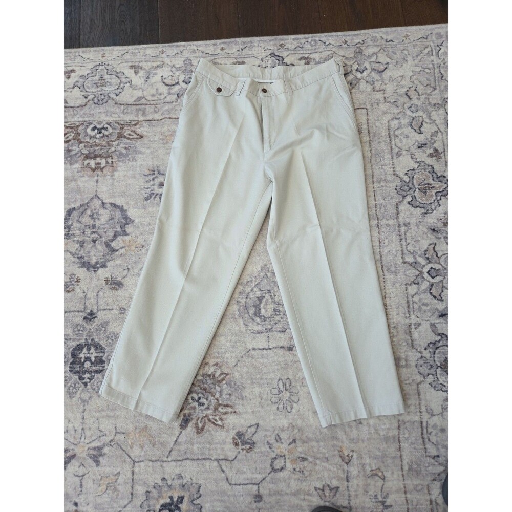 #386 Savane Motion Men's 38x29 100% Cotton beige chinos dress pants